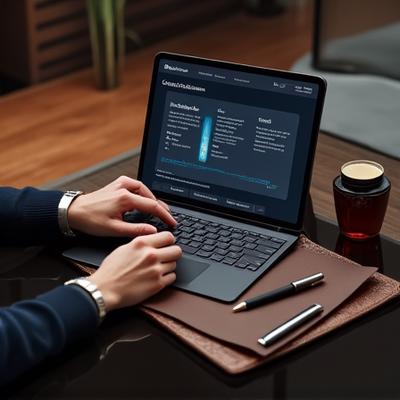 Discreet, professional consultation setup in a luxurious office