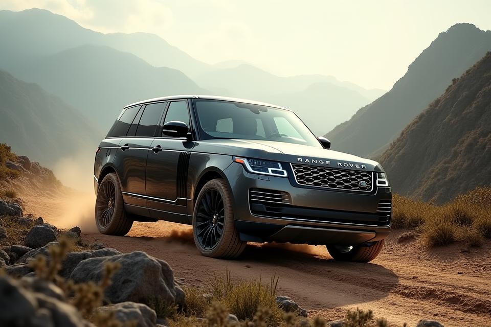Luxury SUV confidently navigating a challenging, scenic mountain road proving its all-terrain capability